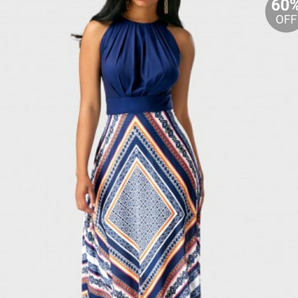 rosewe dresses royal blue